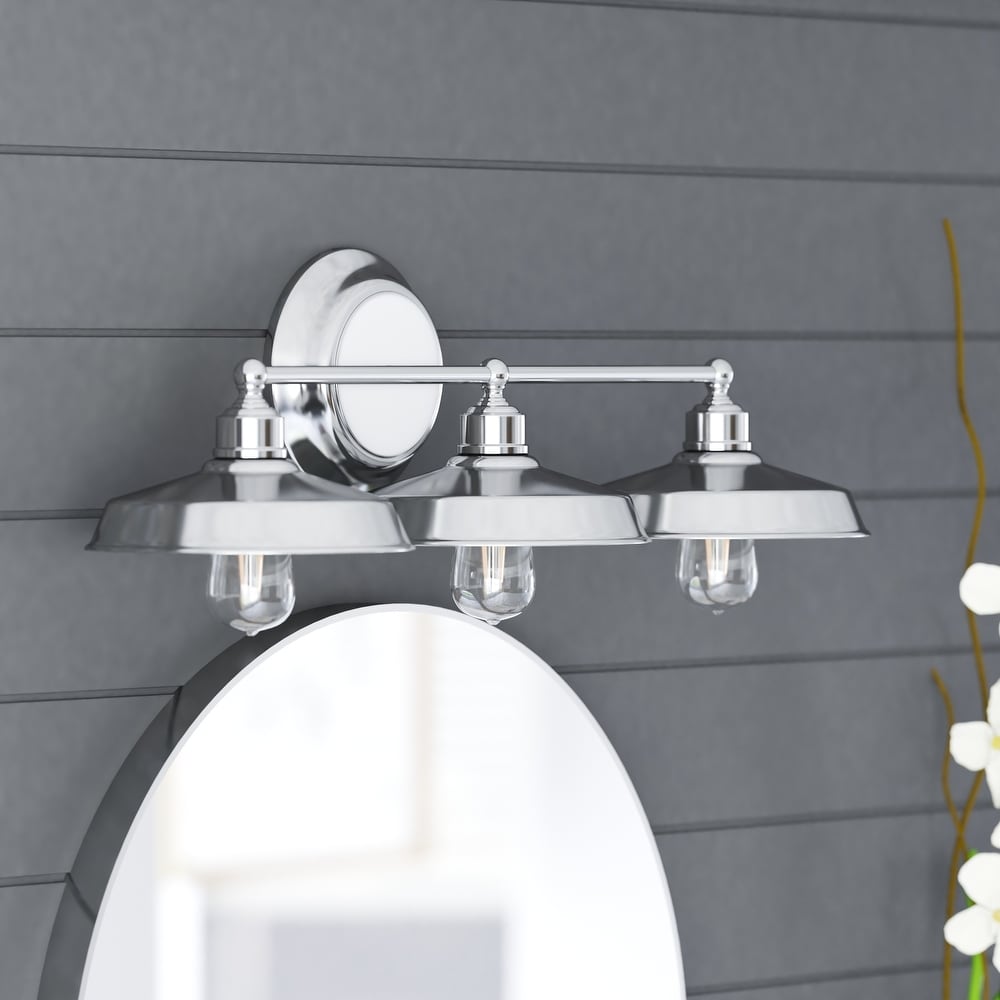 Brushed Nickel Aspen Creative 62111 3 Light Bathroom Vanity Wall Light Fixture Brushed Nickel Aspen Creative 62111 3 Light Bathroom Vanity Wall Light Fixture